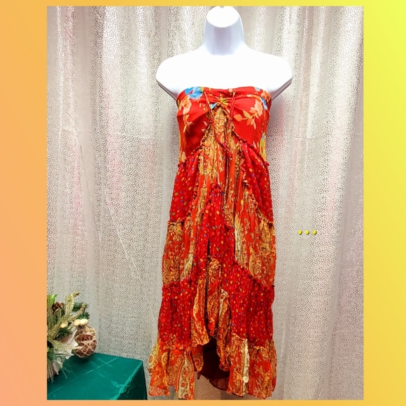 Strapless Hi-Lo Sundress - Picture 6 of 12